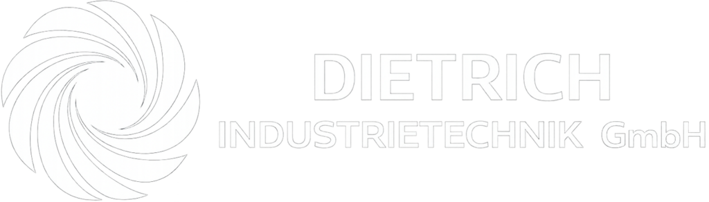 Weißes Logo der Dietrich Industrietechnik GmbH