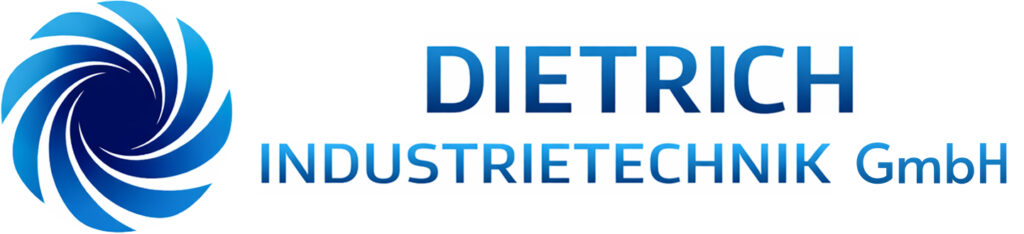 Blaues Logo der Firma Dietrich Industrietechnik GmbH